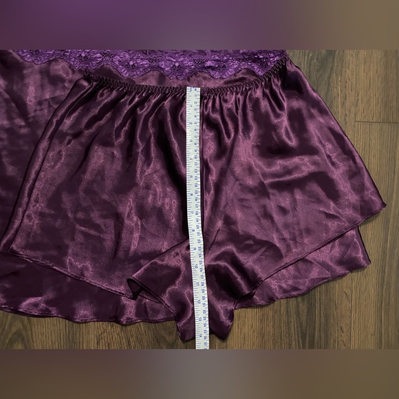 Women’s Cinema Etoile Purple Satin & Lace Sleepwear Set M - Picture 5 of 12